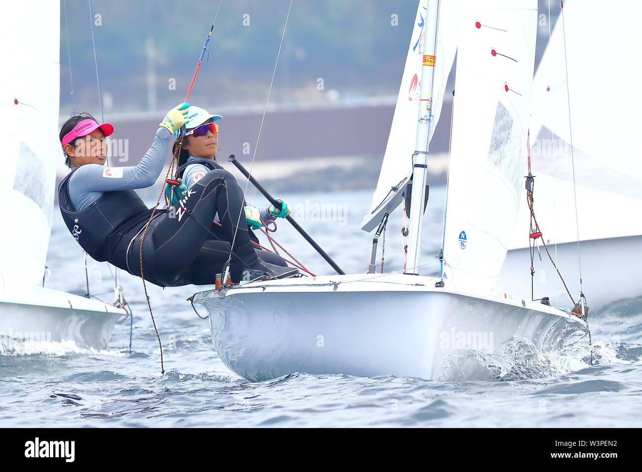 Enoshima Yacht Harbour, Kanagawa, Japan. 17th July, 2019. Ai Yoshida
