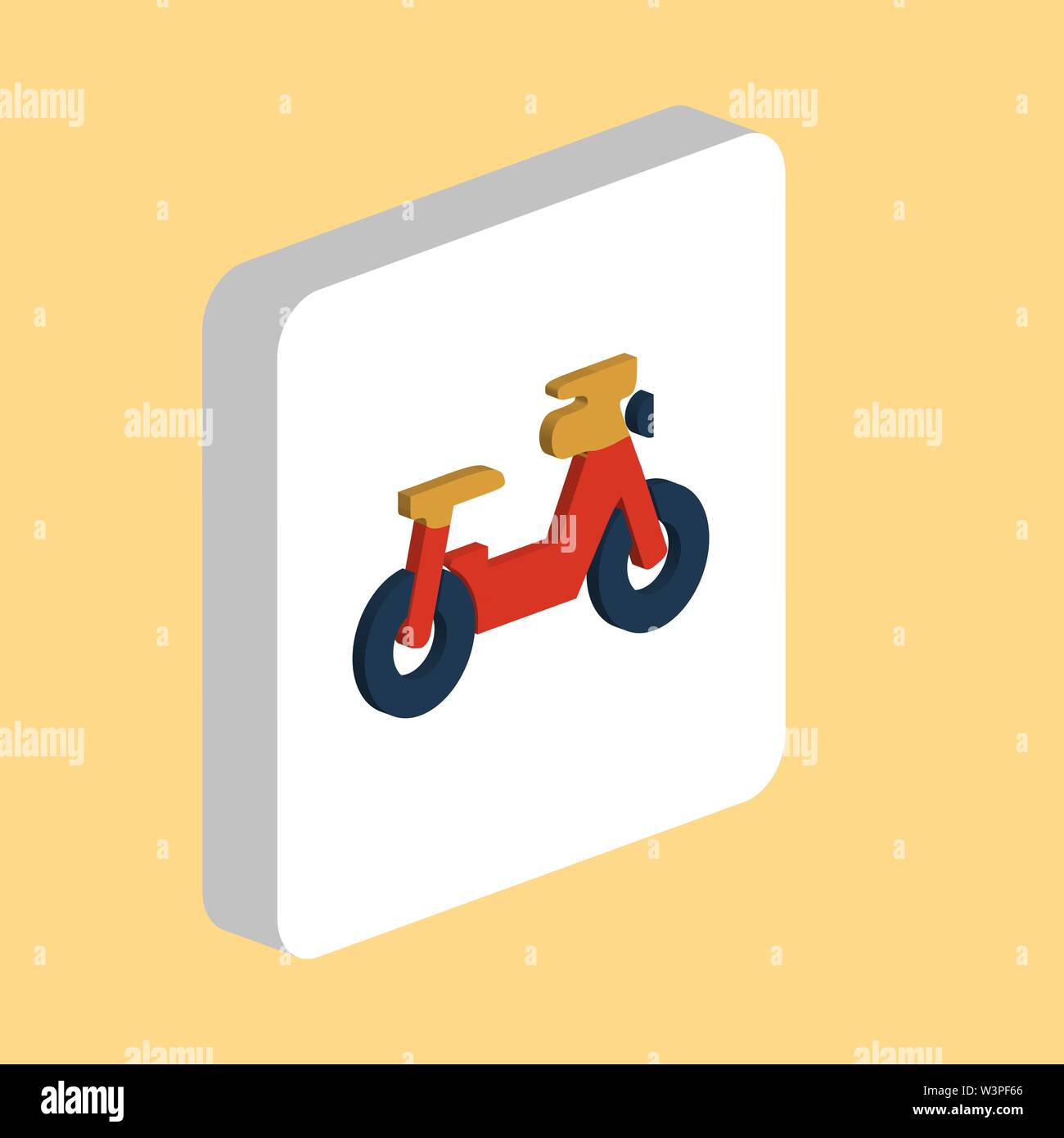 Motorbike, Scooter Simple vector icon. Illustration symbol design template  for web mobile UI element Perfect color isometric pictogram on 3d white squ  Stock Vector Image & Art - Alamy