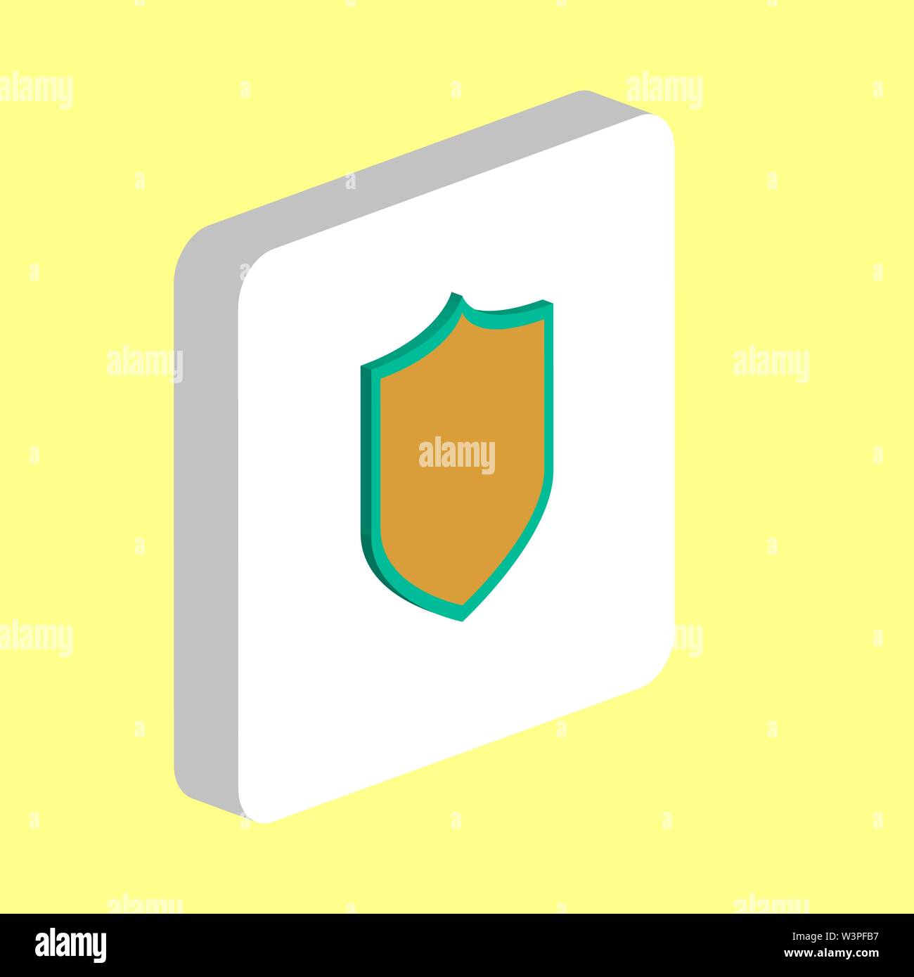 Shield, Protect Simple vector icon. Illustration symbol design template ...