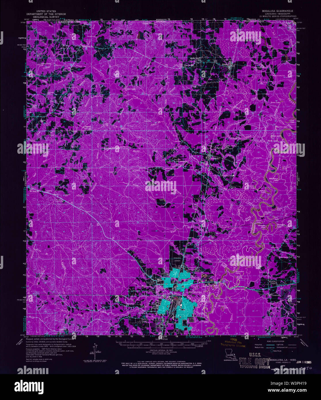 Bogalusa map hires stock photography and images Alamy