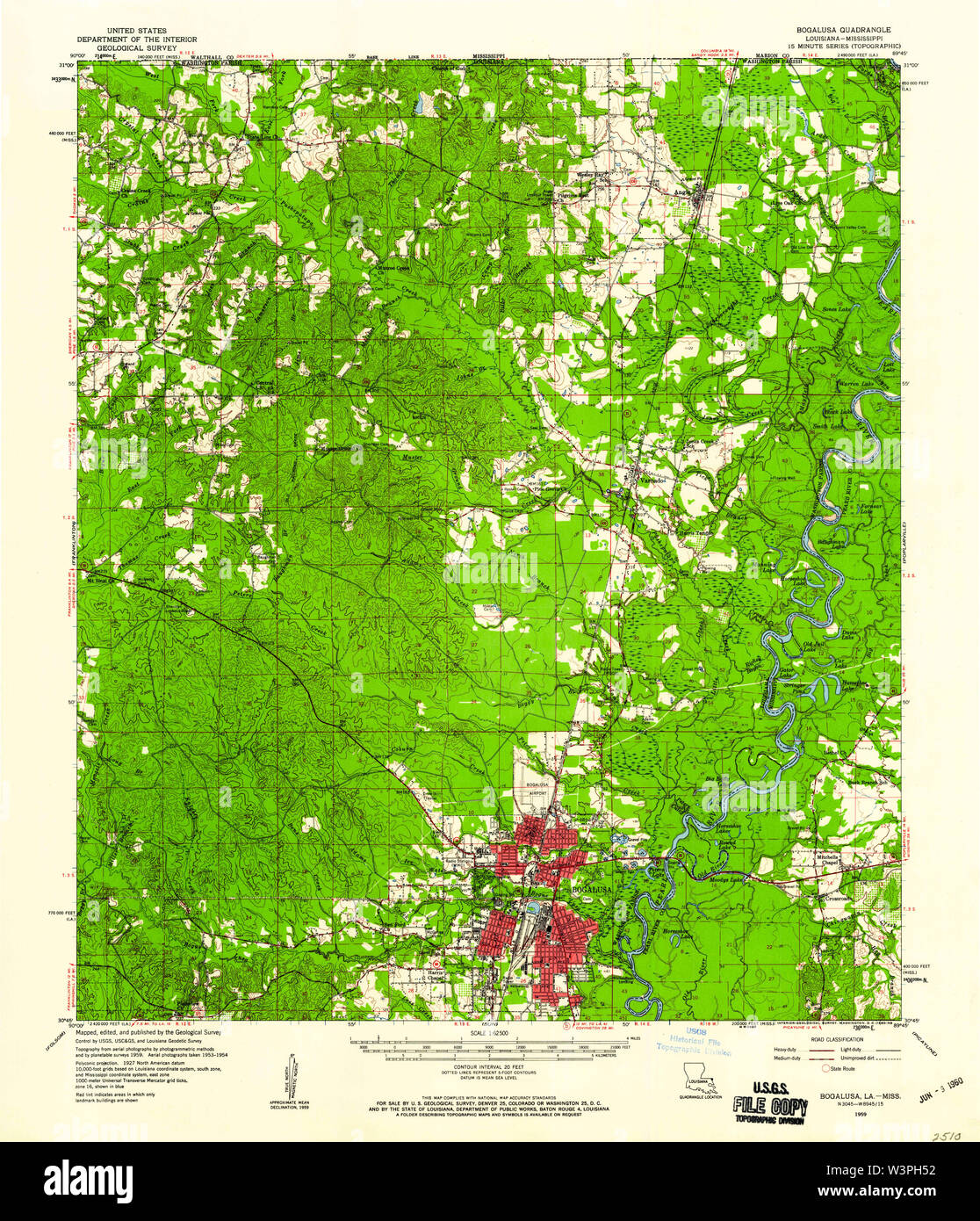 Bogalusa map hires stock photography and images Alamy