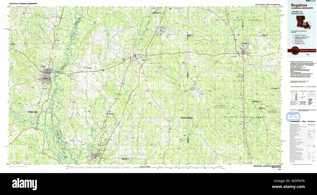 Bogalusa map hires stock photography and images Alamy