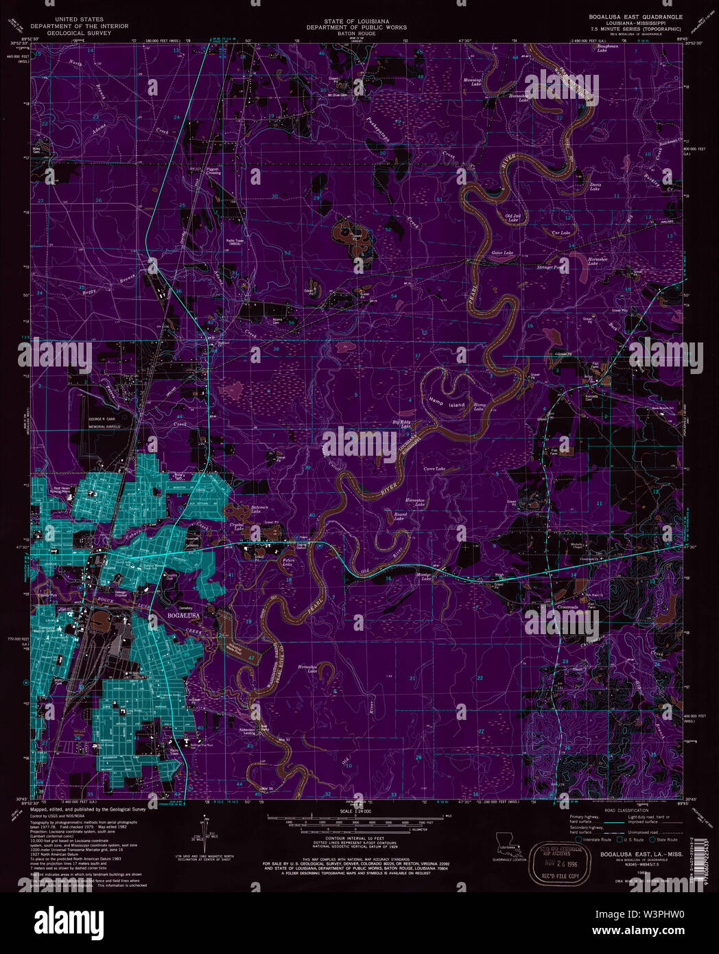 Bogalusa map hires stock photography and images Alamy