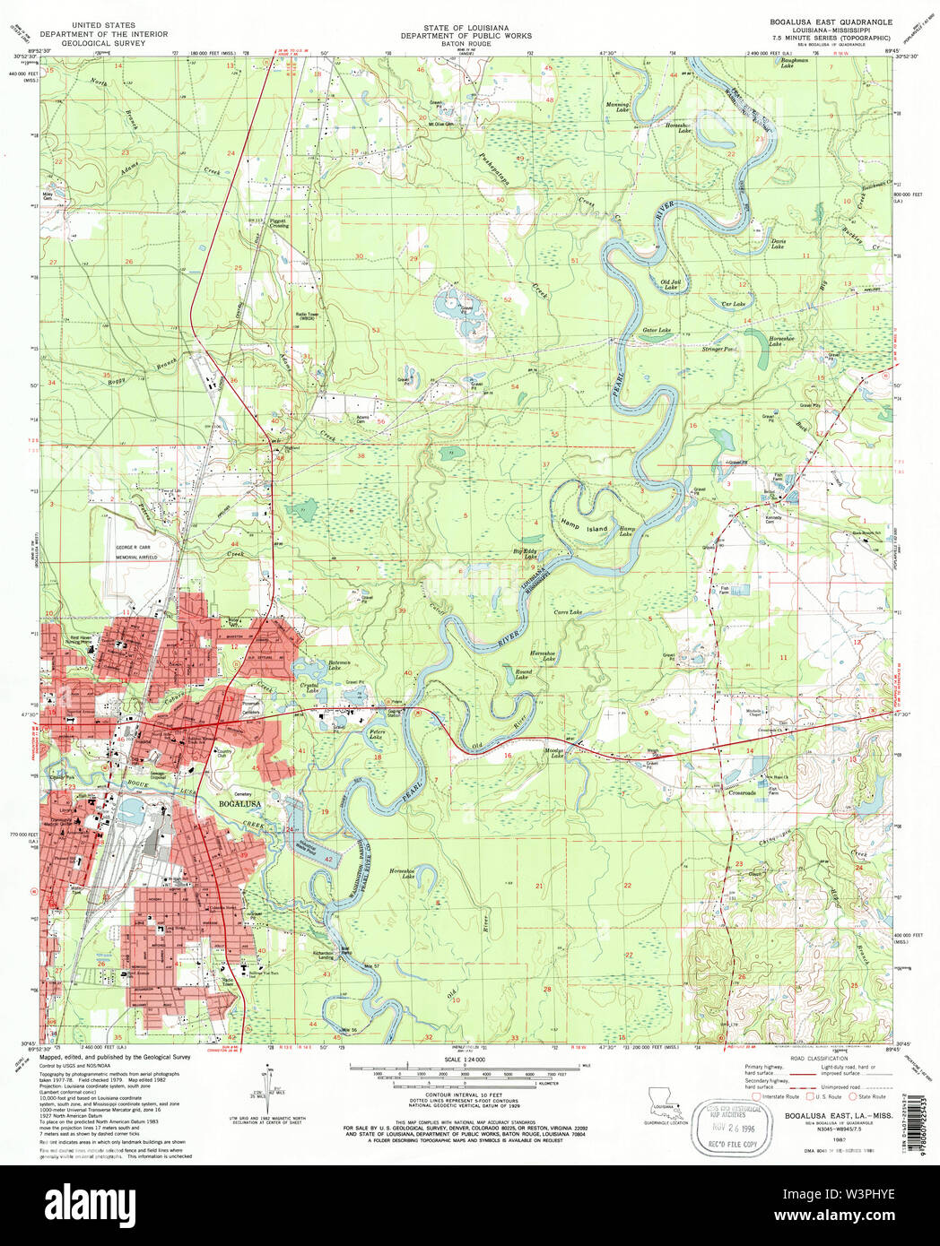 Map of bogalusa louisiana Cut Out Stock Images & Pictures Alamy