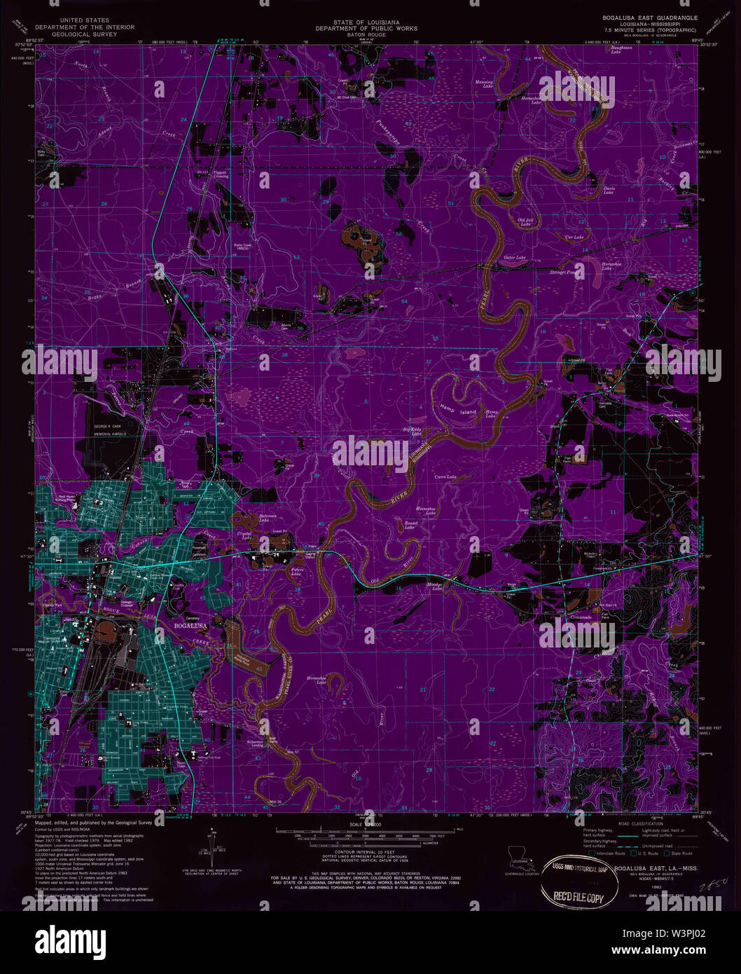 Bogalusa map hires stock photography and images Alamy