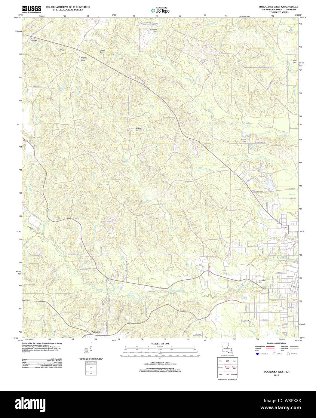 Bogalusa map hires stock photography and images Alamy
