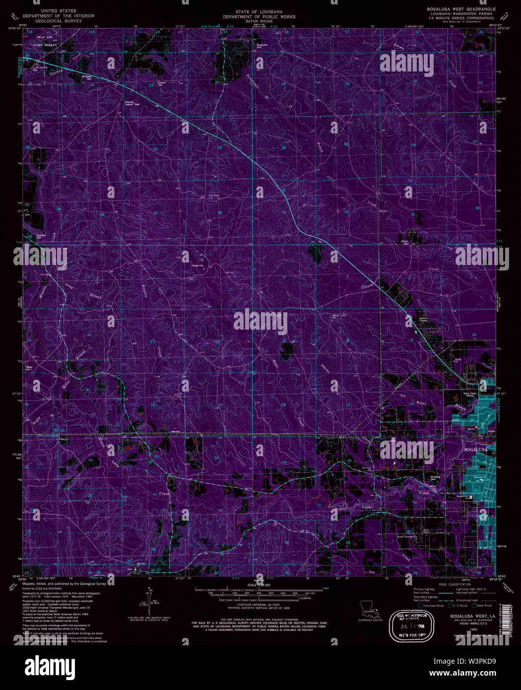 Bogalusa map hires stock photography and images Alamy