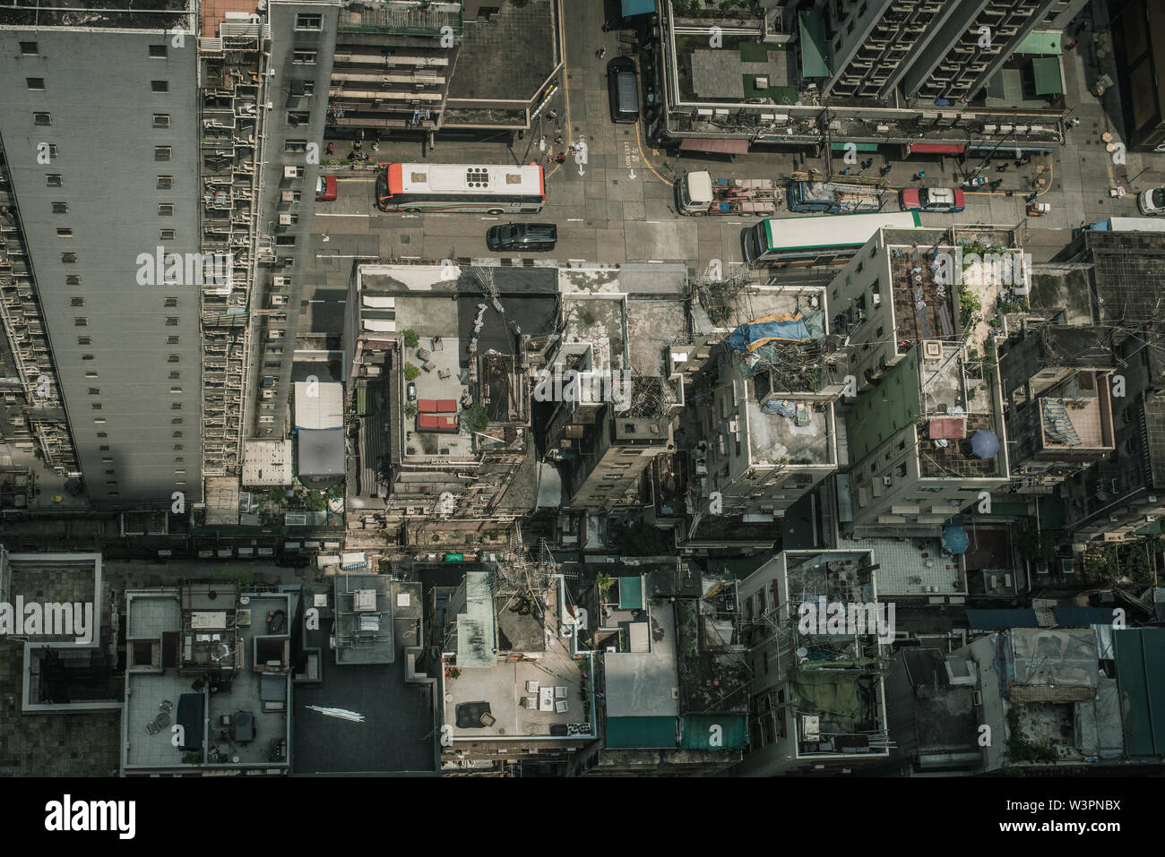 Hong Kong roof-top view Stock Photo
