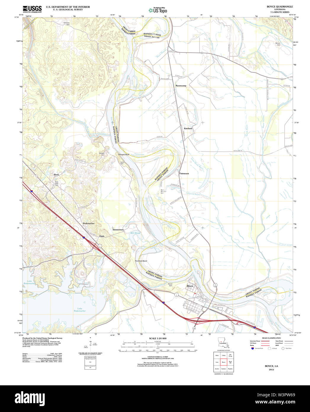 Boyce louisiana map Cut Out Stock Images & Pictures Alamy