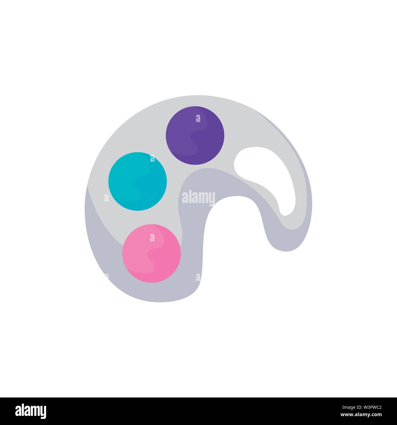 paint colors palette isolated icon vector illustration design Stock ...