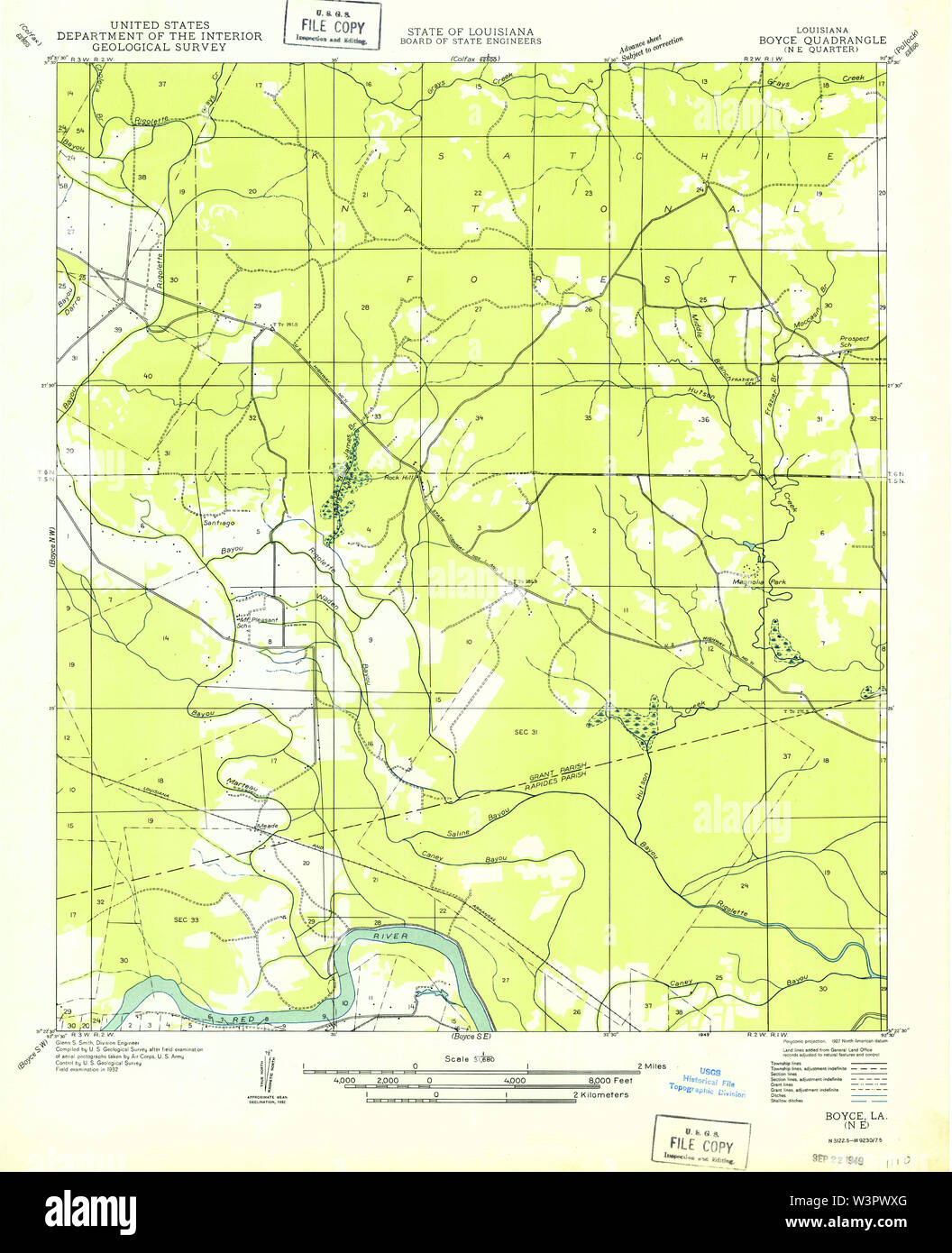 Boyce louisiana map hires stock photography and images Alamy