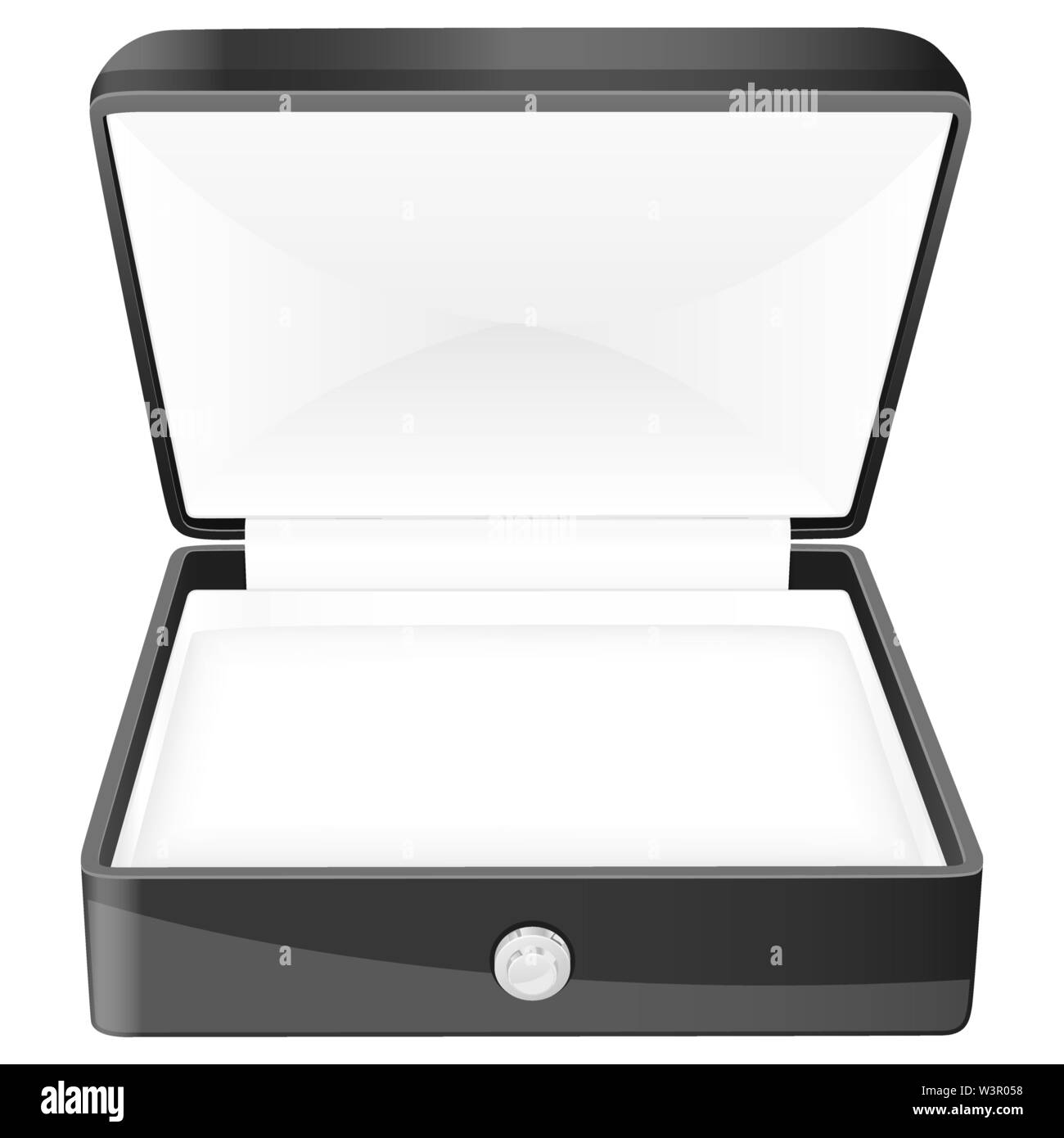 Black velvet jewelry box Stock Vector Images Alamy