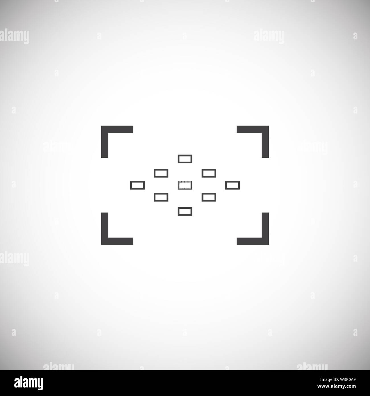 Viewfinder icon on background for graphic and web design. Simple ...