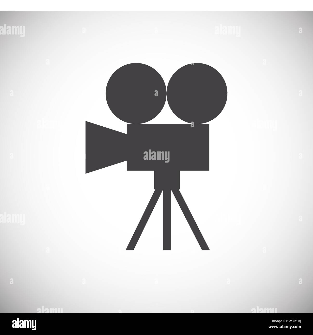 Cinema camera related icon on background for graphic and web design ...