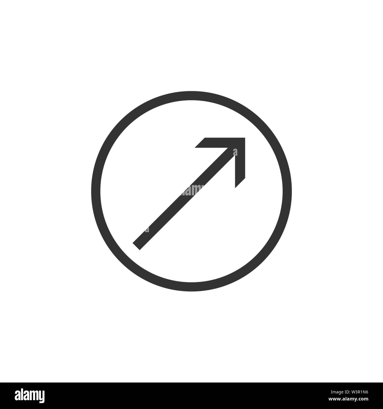 Arrow icon. Vector illustration flat Stock Vector Image & Art - Alamy