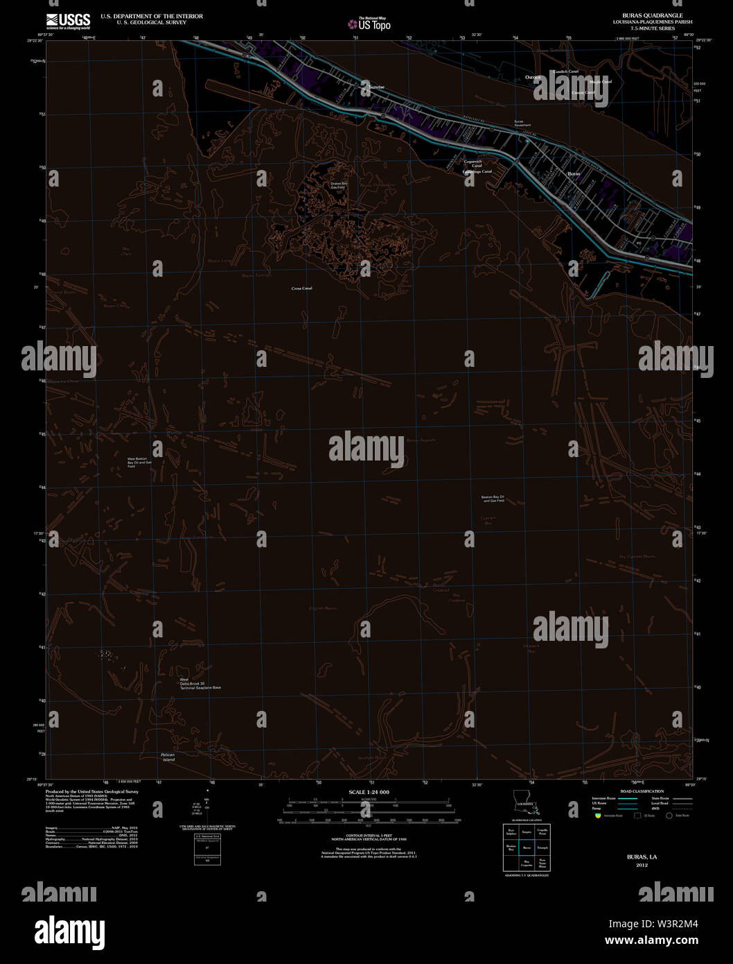 Map of buras hires stock photography and images Alamy