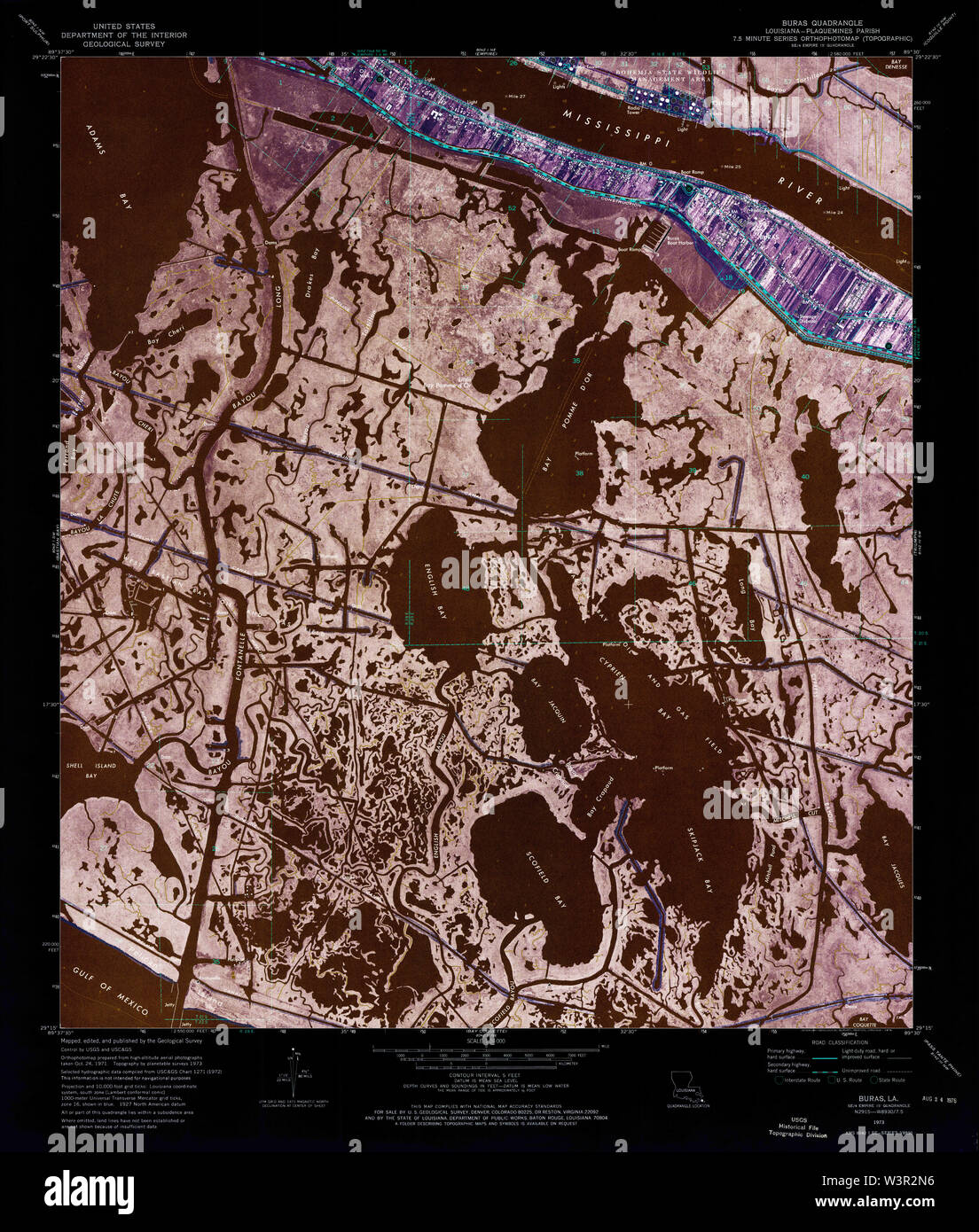 Map of buras hires stock photography and images Alamy