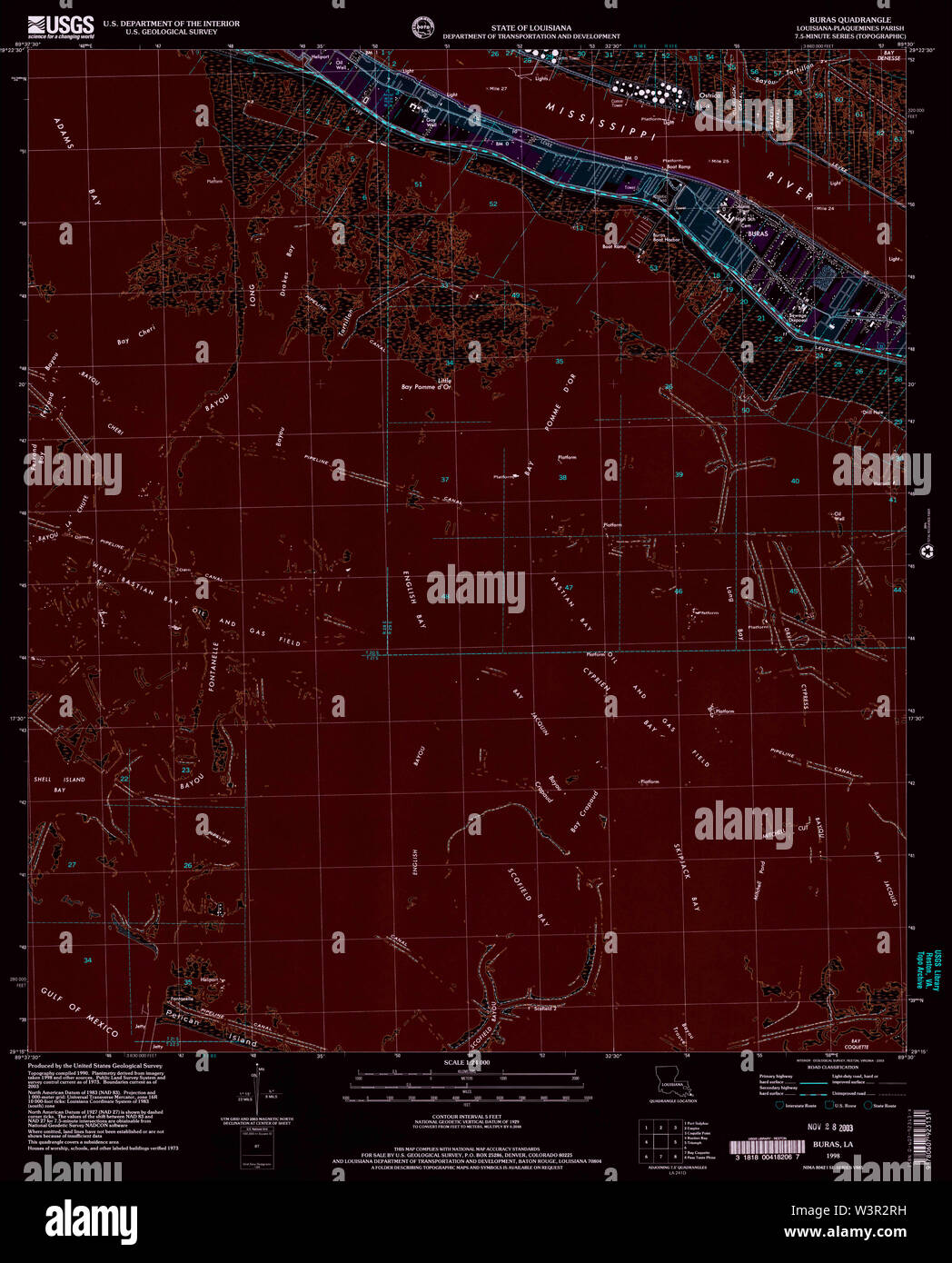 Map of buras hires stock photography and images Alamy