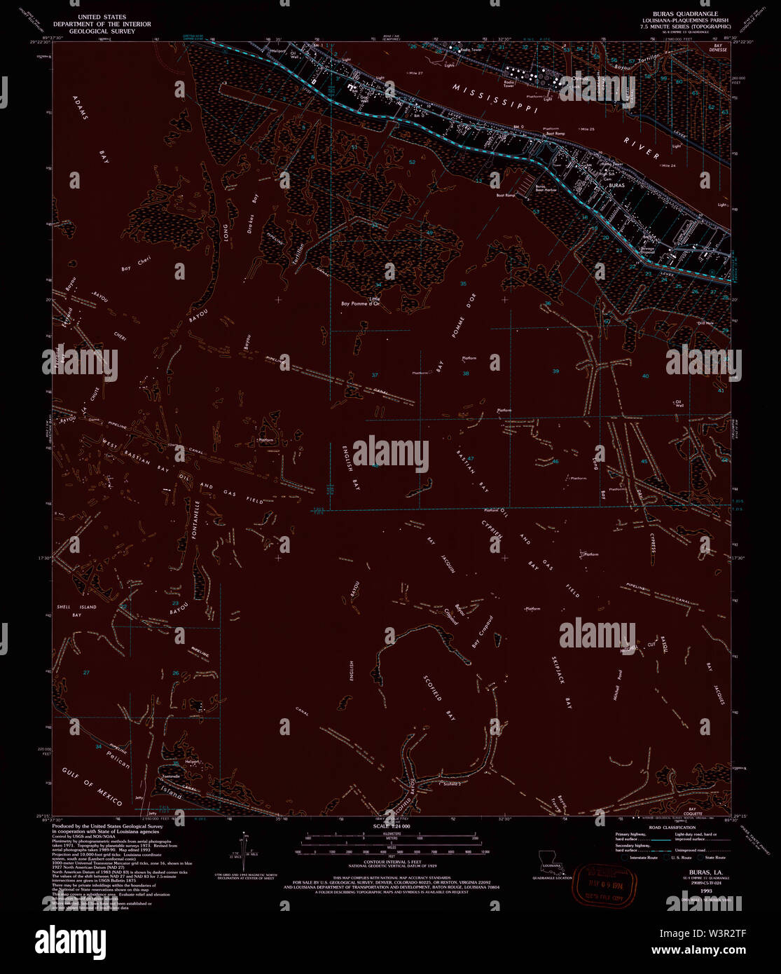 Map of buras hires stock photography and images Alamy