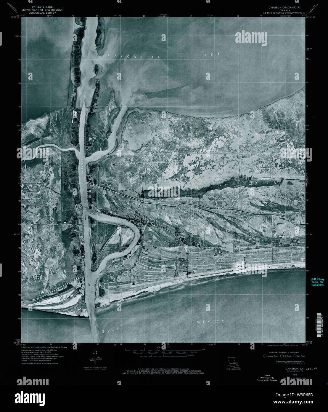 Cameron louisiana map hires stock photography and images Alamy