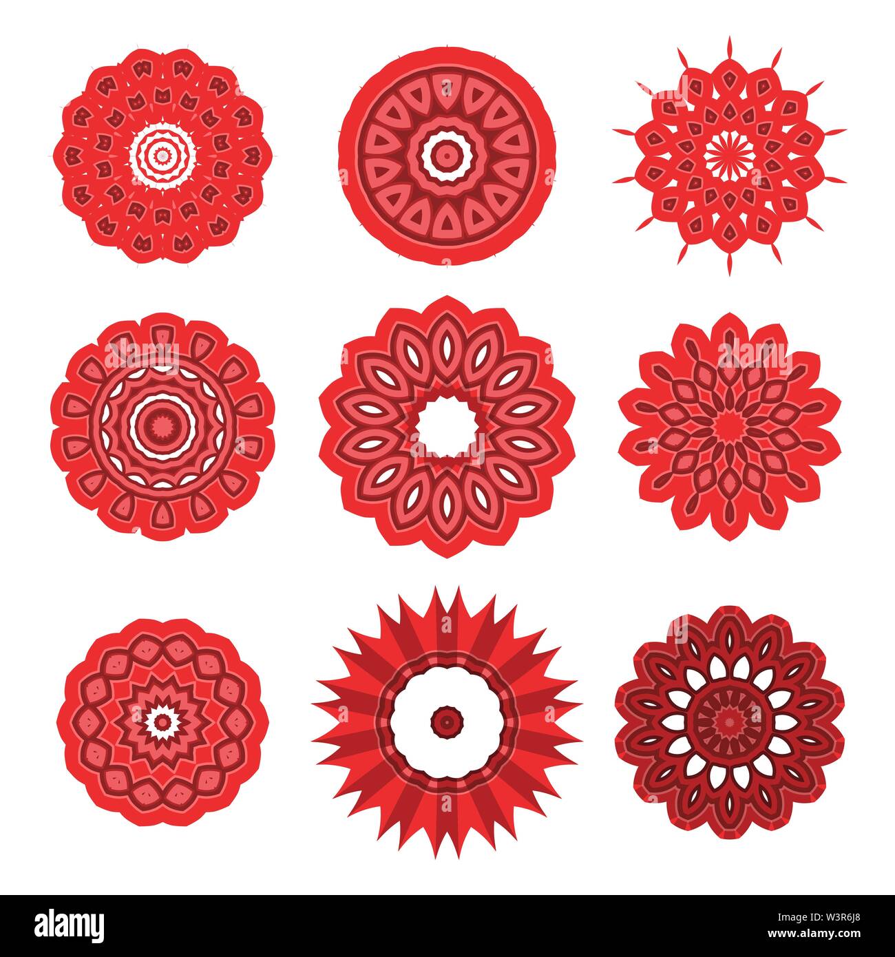 Ornamental Line Pattern. Round Texture. Oriental Geometric Ornament Stock Vector