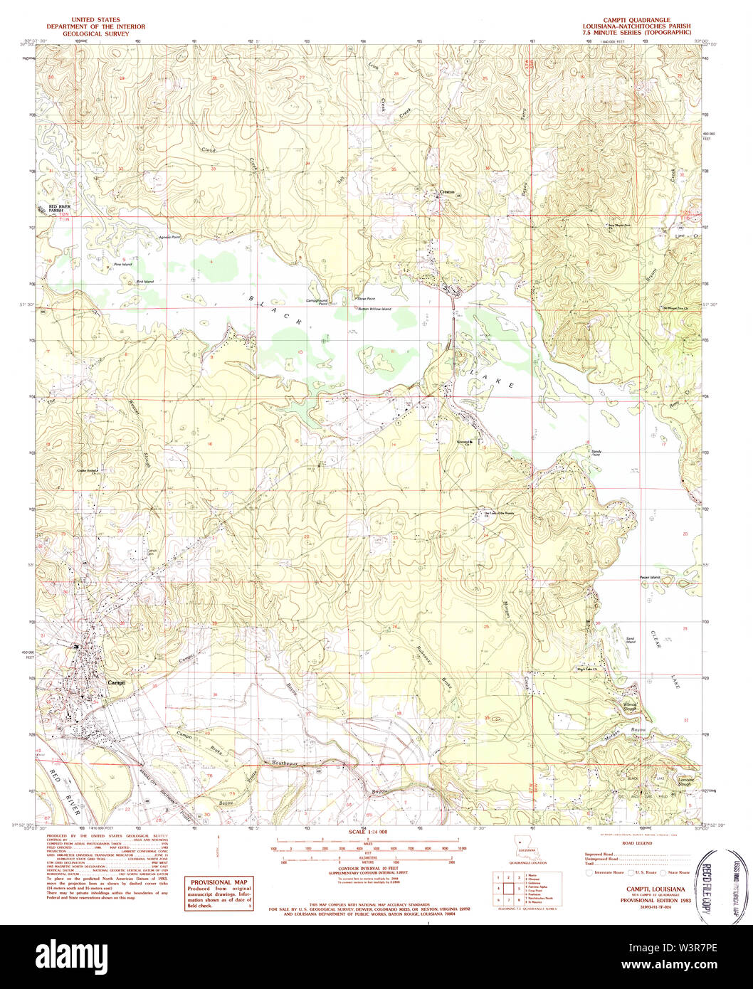 Map of campti hires stock photography and images Alamy