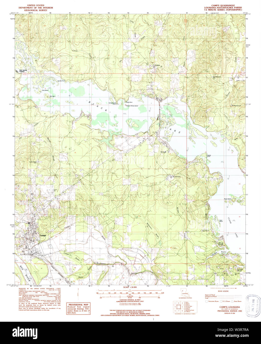 Campti map hires stock photography and images Alamy