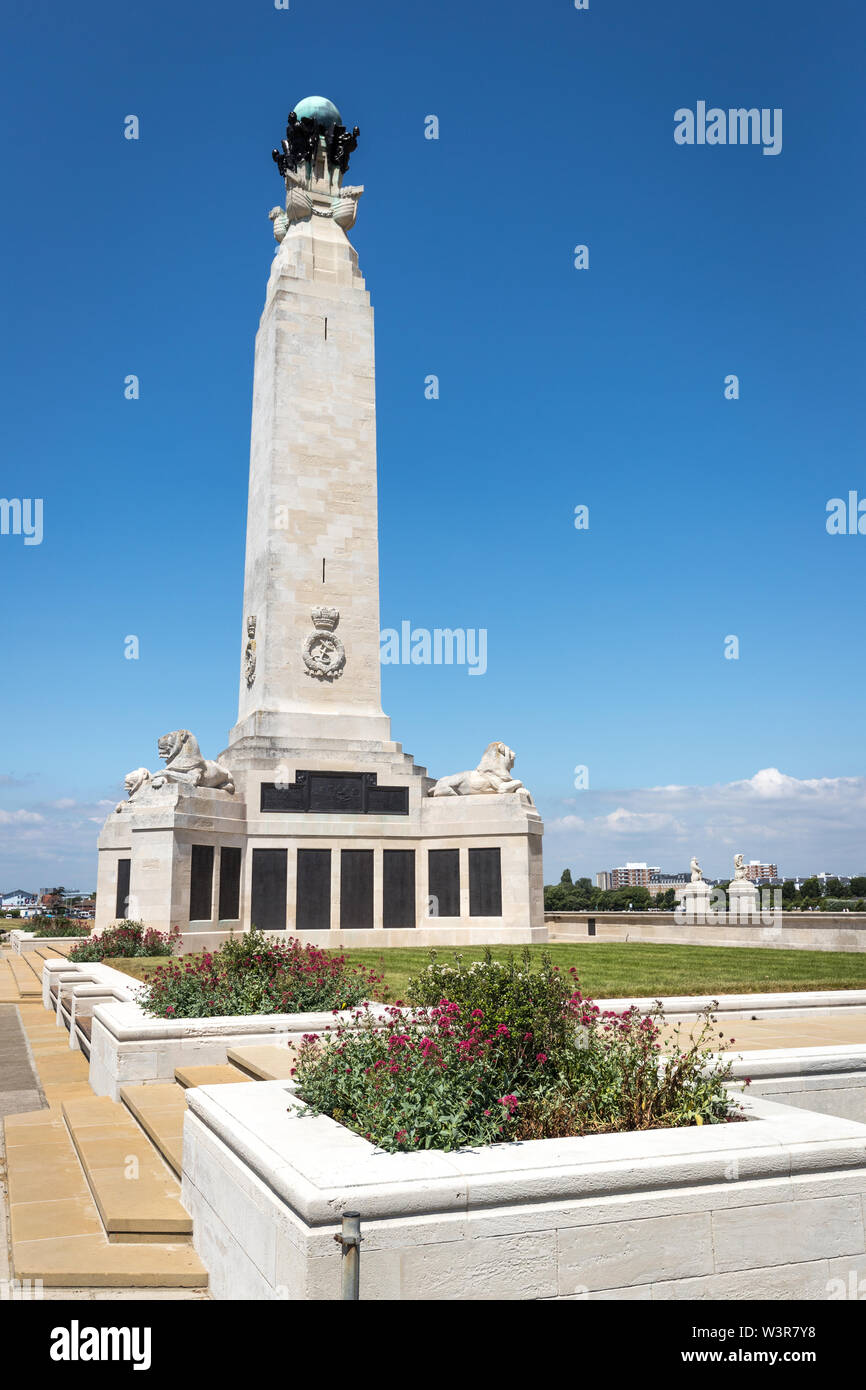Portsmouth Naval War Memorial on Southsea Common, Portsmouth, Hampshire, UK Stock Photo