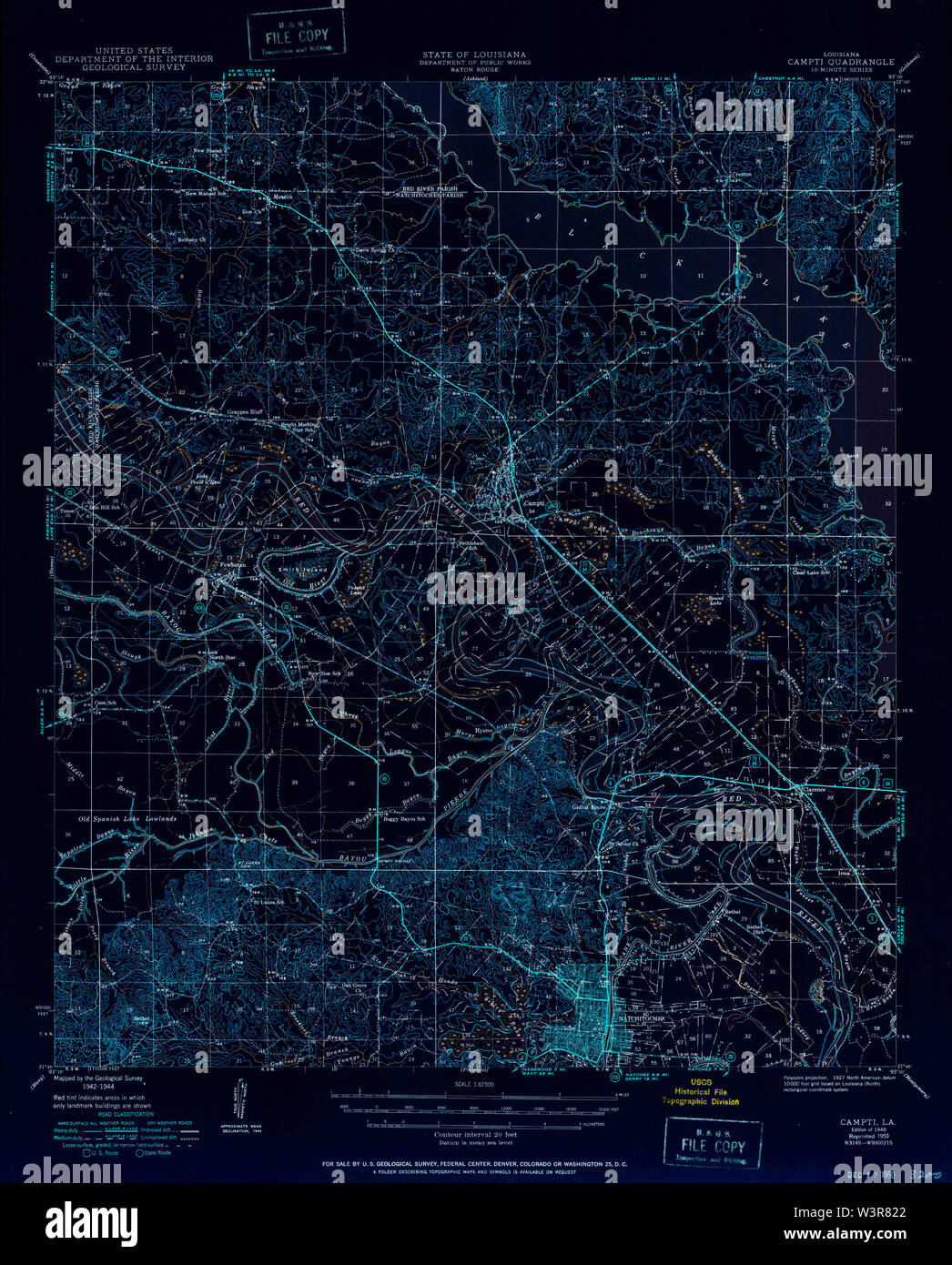 Map of campti hires stock photography and images Alamy