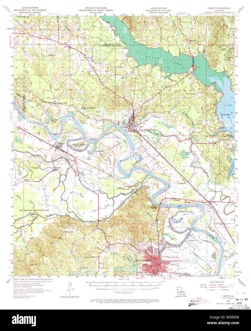 Map of campti hires stock photography and images Alamy