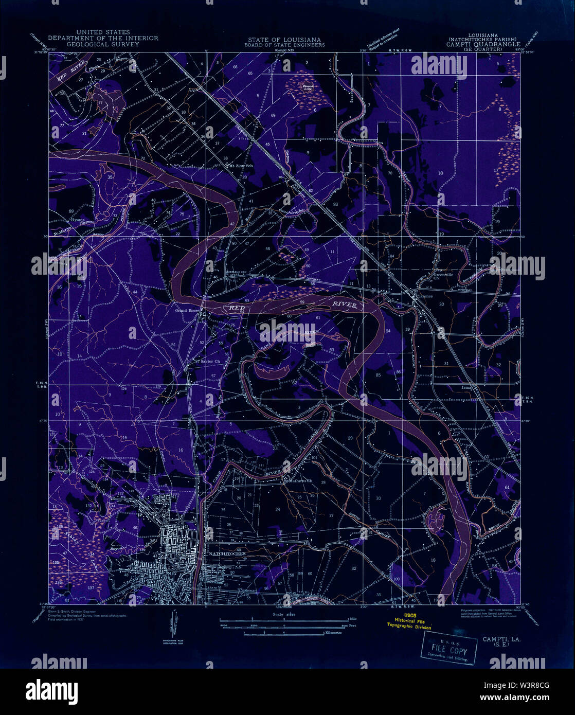 Campti louisiana map hires stock photography and images Alamy