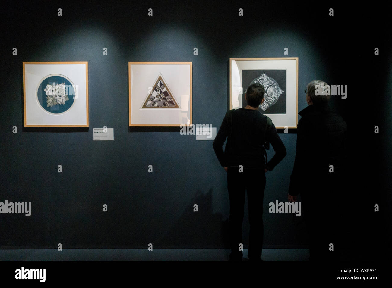 MC Escher exhibition at Industry City Brooklyn NYC Stock Photo Alamy