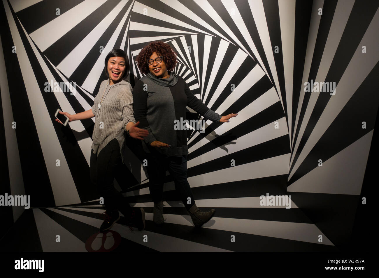 MC Escher exhibition at Industry City Brooklyn NYC Stock Photo Alamy