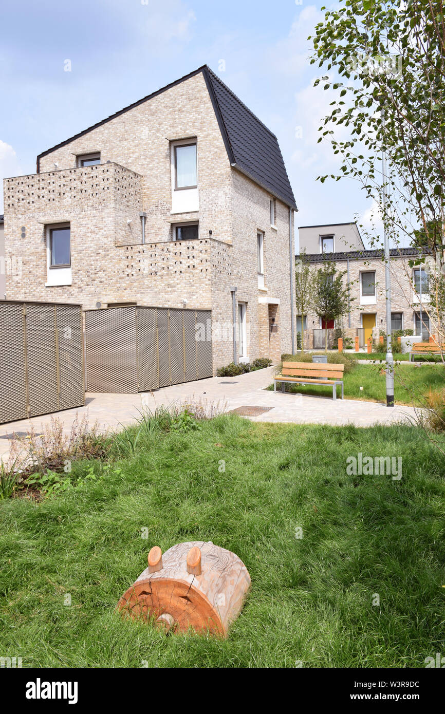 New social housing development off Goldsmith Street, Norwich, UK. Some