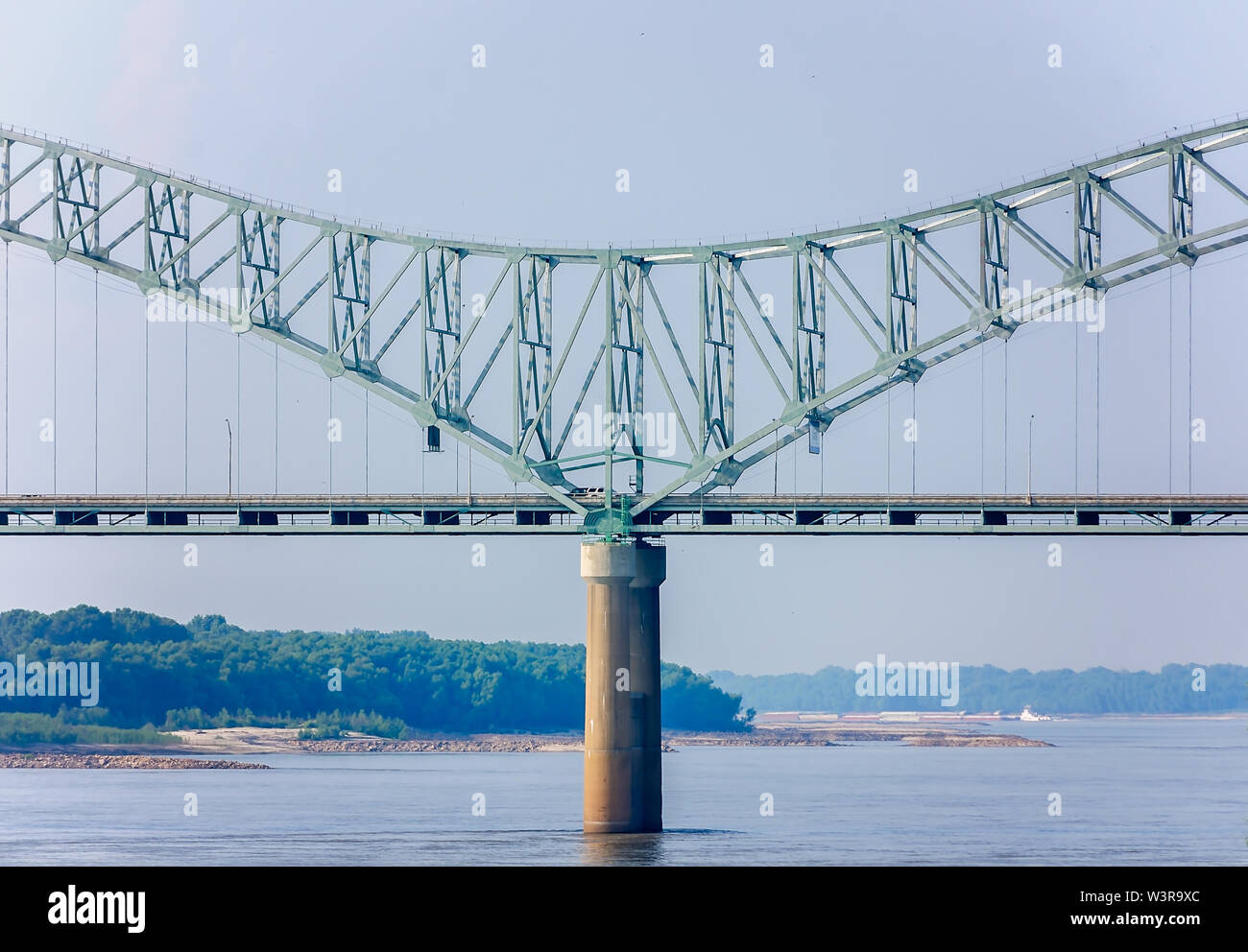 The Hernando de Soto Bridge, also called the M Bridge, is pictured, Sept. 6, 2015, in Memphis, Tennessee. Stock Photo