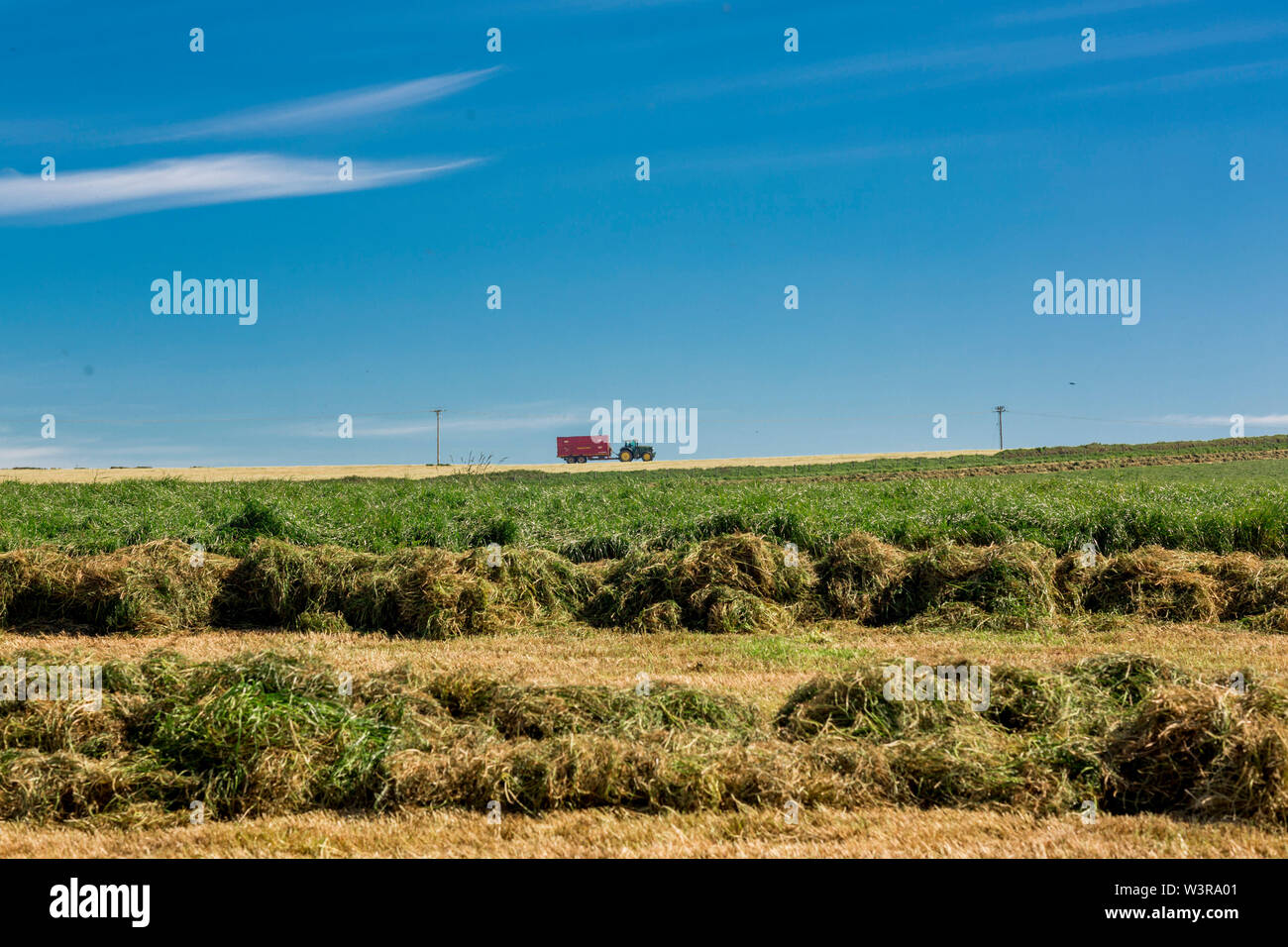 Silage Pit Silage Farming Tractor High Resolution Stock Photography and