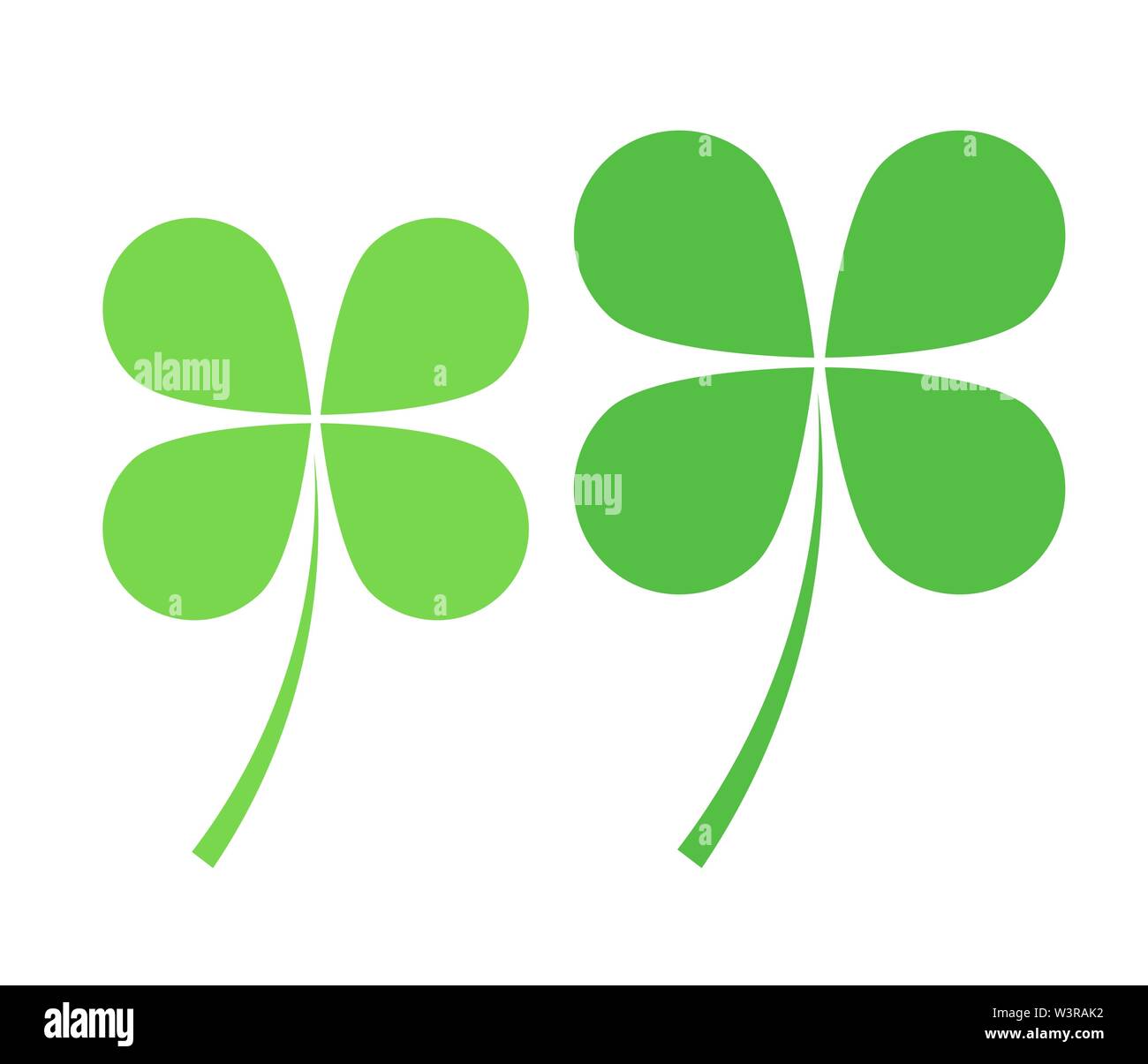Green clover leaves icons. Vector illustration Stock Vector Image & Art ...