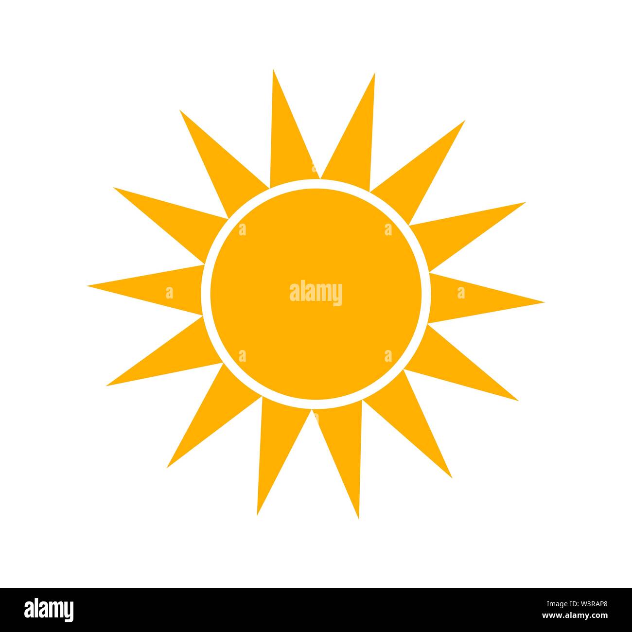 Sun icon simple flat illustration Stock Vector Image & Art - Alamy