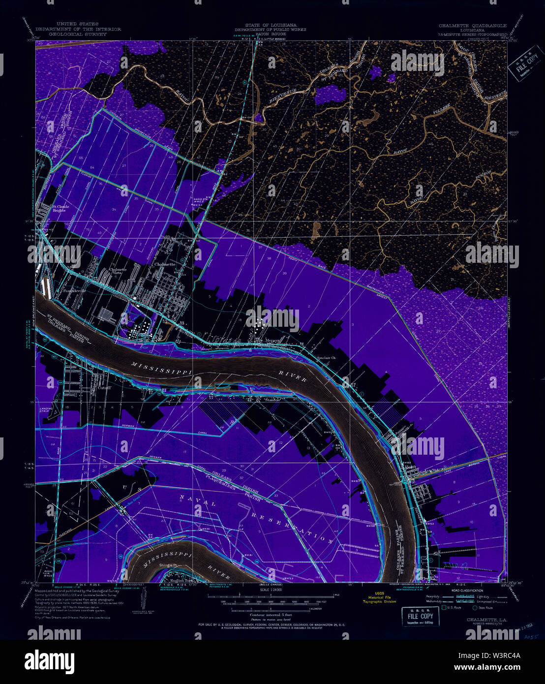 Chalmette louisiana map hires stock photography and images Alamy