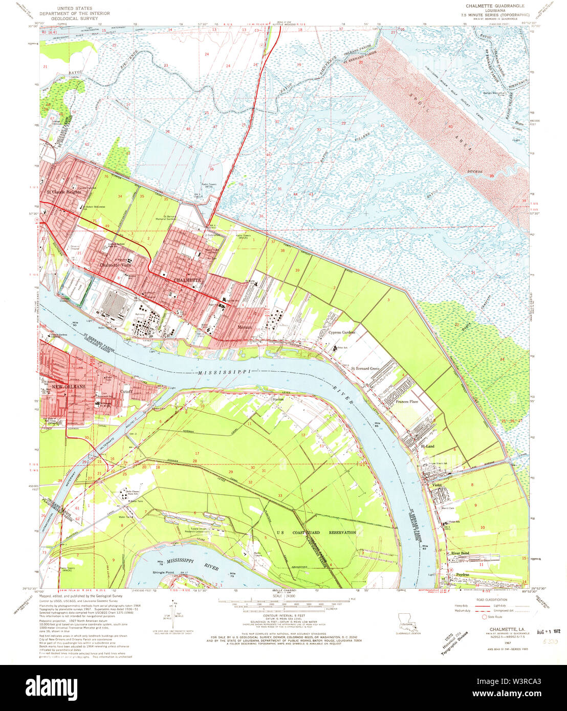 Map of chalmette hires stock photography and images Alamy