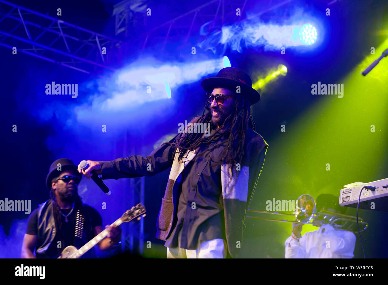 Aswad performing on Stage 2, on Day 2 of the OnBlackheath Music Festival 2019 Stock Photo