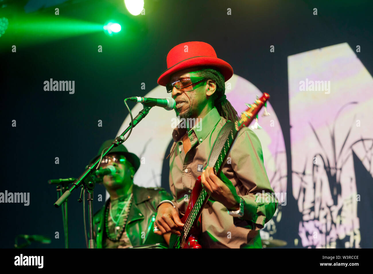 Tony Gad Robinson of Aswad performing on Stage 2, on Day 2 of the OnBlackheath Music Festival 2019 Stock Photo