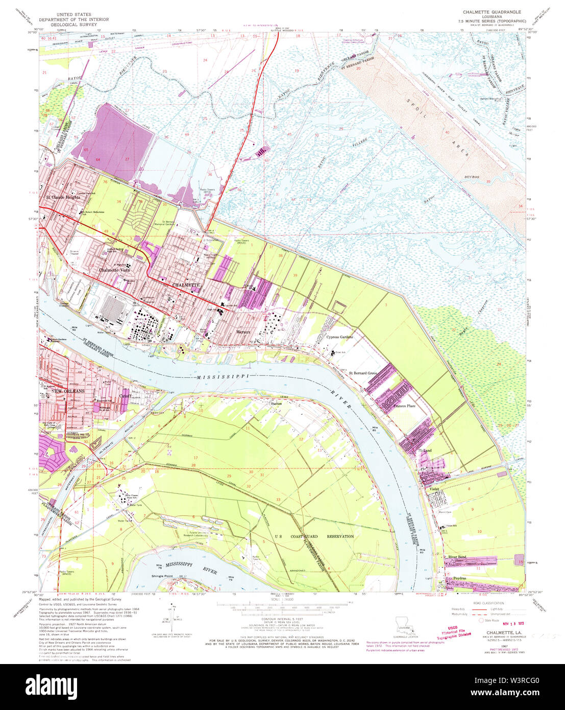 Map of chalmette hires stock photography and images Alamy
