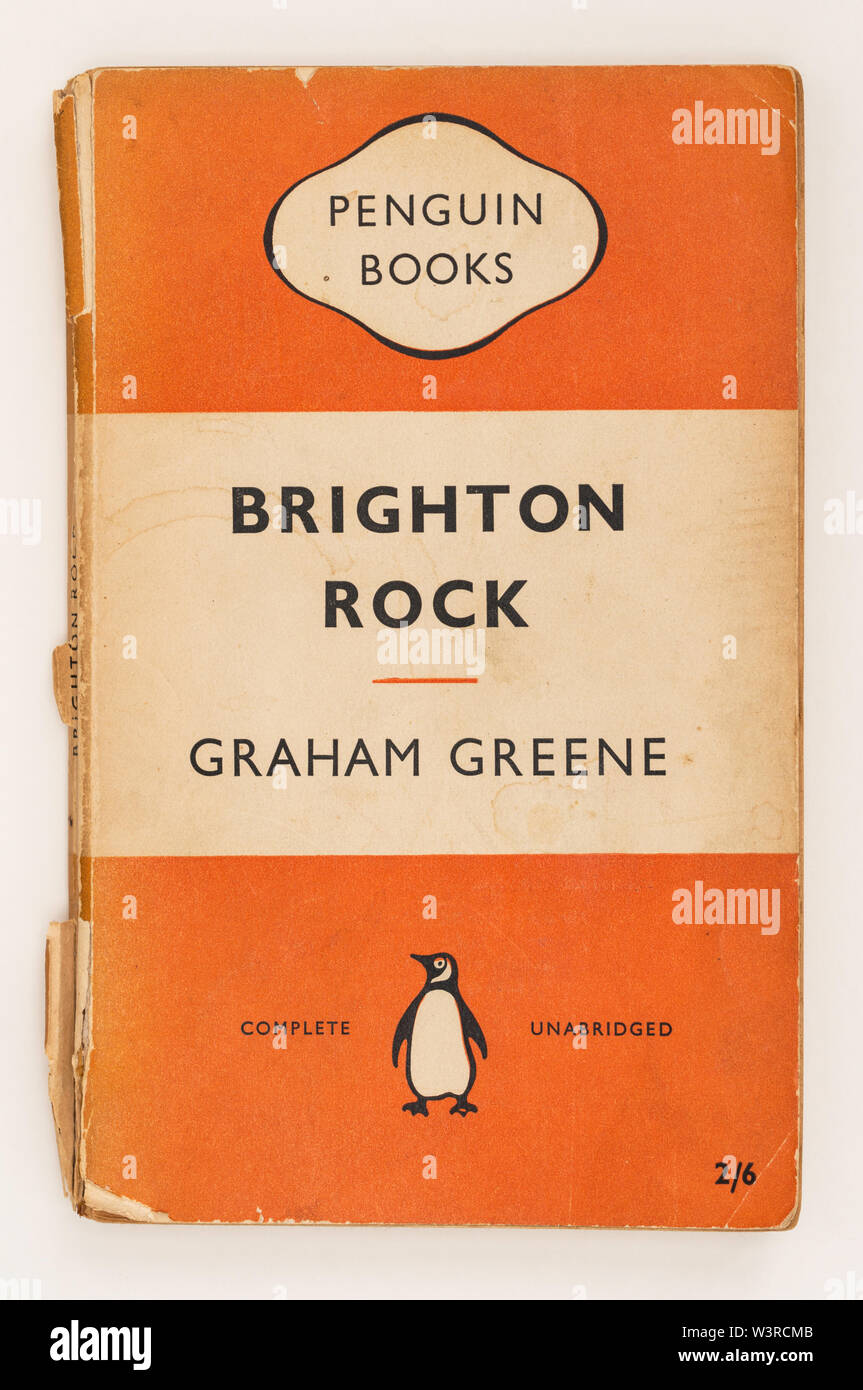 Cover of Penguin paperback edition of Brighton Rock by Graham Greene Stock Photo