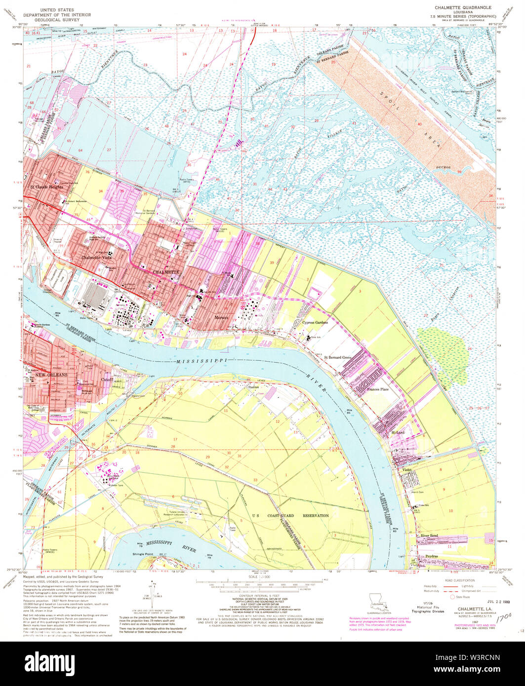 Chalmette map hires stock photography and images Alamy