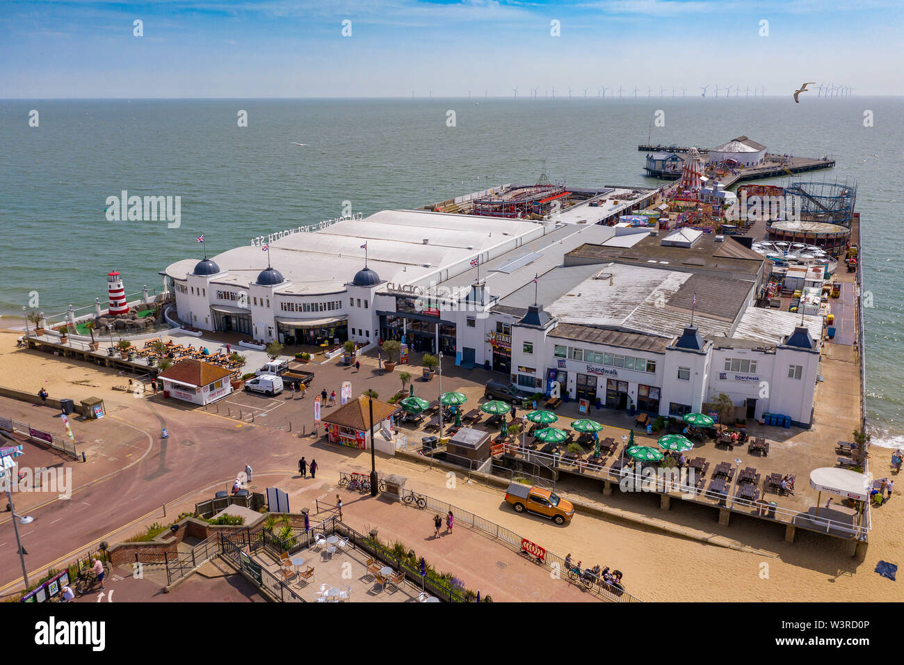 Clacton Pier Aerial View, Clactononsea, Essex UK Stock Photo Alamy