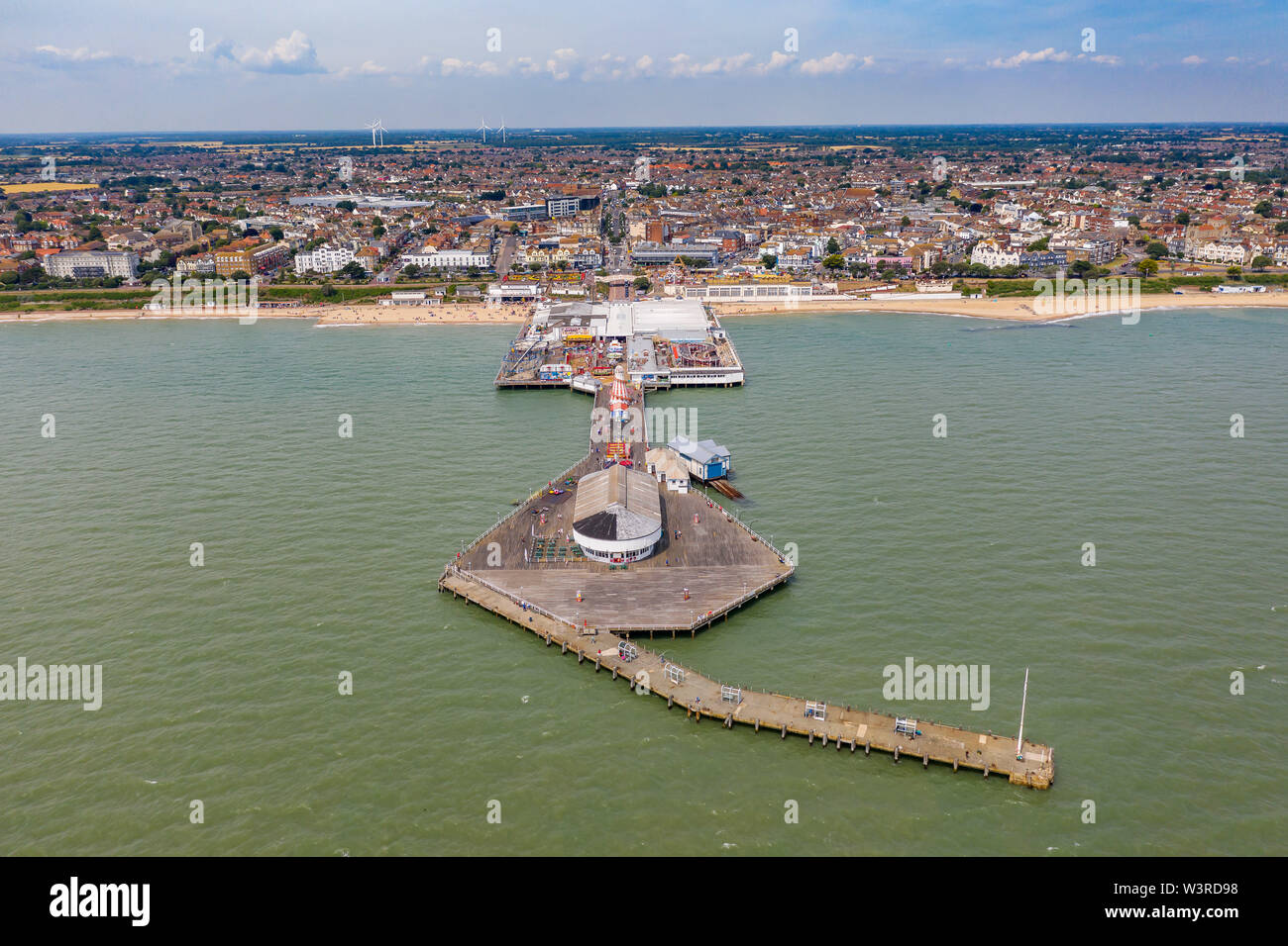Clacton Pier Aerial View, Clactononsea, Essex UK Stock Photo Alamy
