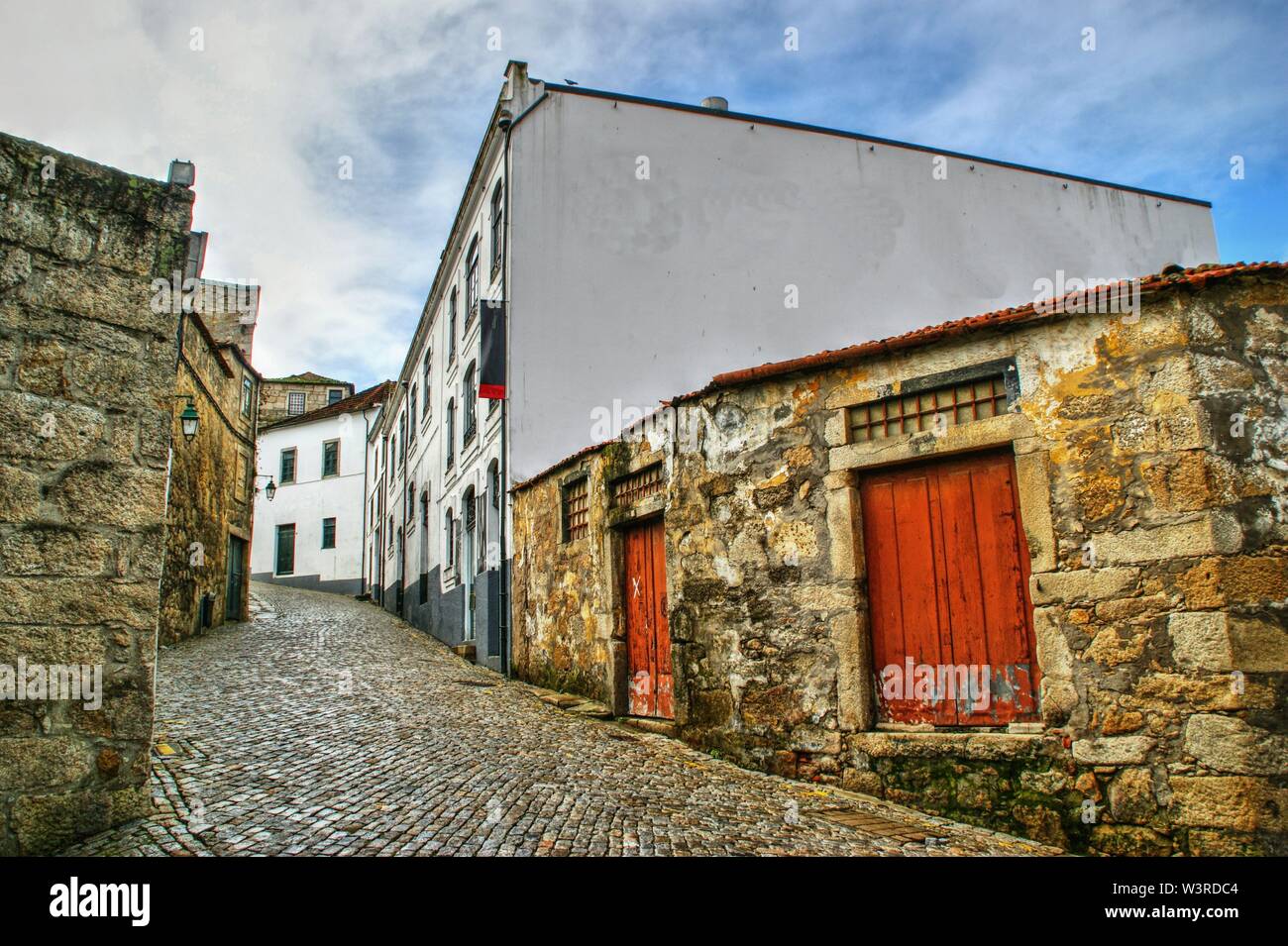 Port Wine Cellars streets in Vila Nova de Gaia, Portugal Stock Photo