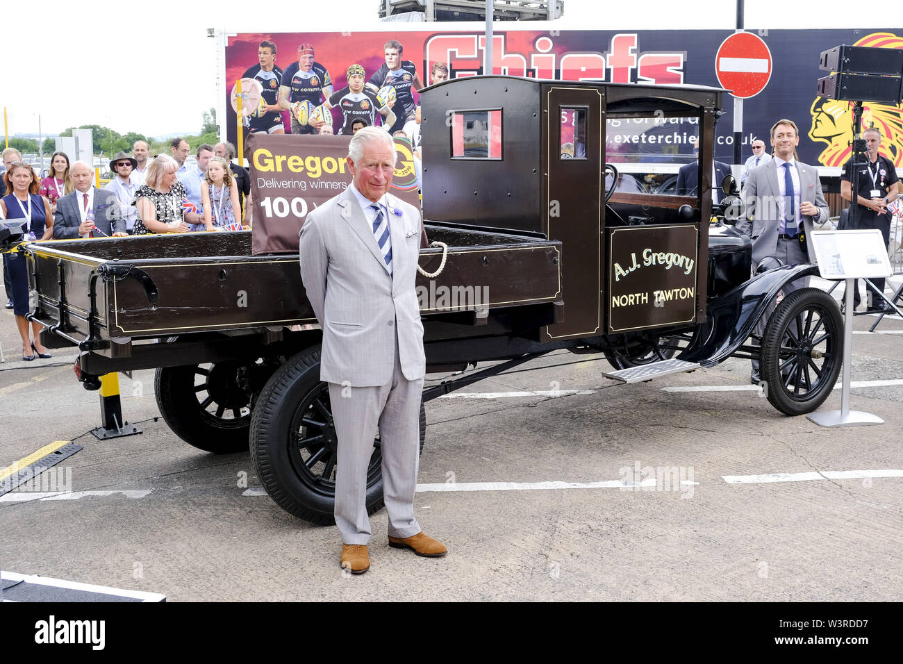 The Prince of Wales during his to the visit the headquarters of Gregory
