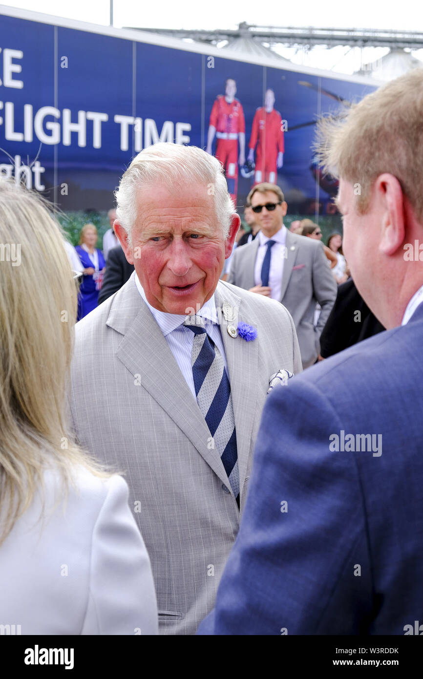 The Prince of Wales during his to the visit the headquarters of Gregory